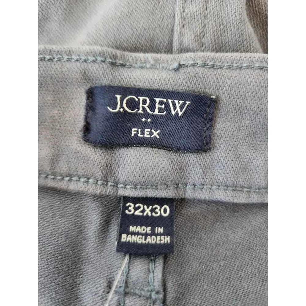 NWT J. Crew Straight-Fit Garment-Dyed Five-Pocket Opal Blue Jean 32/30 *Flaw
